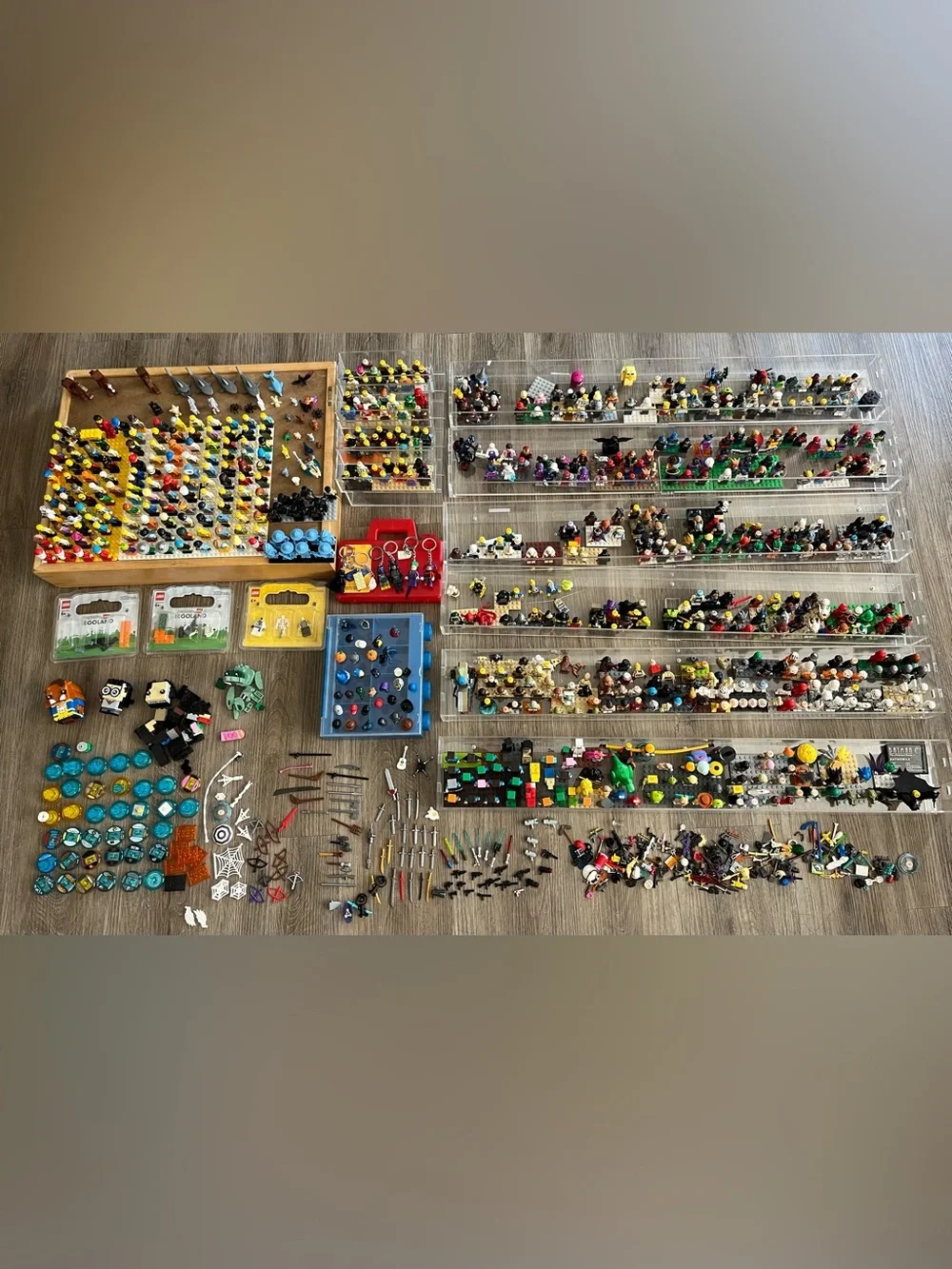 Large Collection of Mini Figures and Accessories - Multicolor